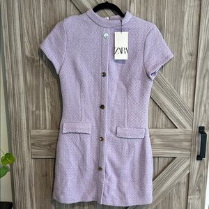 Zara Lilac Mini Dress